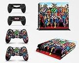giZmoZ n gadgetZ Superhero Skins for PS4 Playstation 4 Console Decal Vinal Sticker + 2 Controller Set
