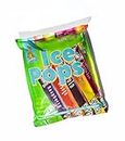 Skippi Icepops Fruit Flavored Ice Pops, Ice Bars, Fruit Bars - Bag of 36pcs (Lemon, Mango, Orange, Raspberry, Bubblegum, Cola)
