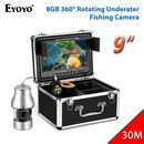 Eyoyo 9" Monitor Underwater 30M Ice Fishing Camera W/ 8GB DVR New Year Gift！