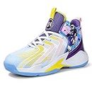 WIMEST Big Kid's Basketball Athletic Shoes Chaussures de Basket-Ball antidérapantes pour la Mode Unisexe-Enfant