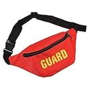 Bohue Lifeguard Waistpack Adjustable Bum Bag Red Waterproof Waist Pack Unisex Costume Accessories Multifunctional Bag for Outdoor Sports