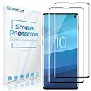 [2 Packs] OMYFILM Screen Protector for Samsung Galaxy S10 [Shatter Proof] Galaxy S10 Tempered Glass [Highly Transparent] Glass Screen Protector for Samsung S10 (Black)