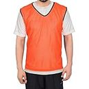 Gsi Sports Training Bibs|Pack of 12, Large|Pinnies Scrimmage Vests| For Soccer Basketball Football and Other Team Games | Orange