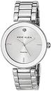 Anne Klein Women's AK/1363SVSV Diamond Dial Silver-Tone Bracelet Watch