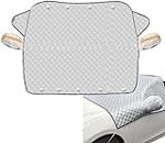 Car Windshield Cover for Ice and Snow, Winter Magnetic Car Anti-Snow Cover,Windproof Sunshade Cover for Cars, Sedans, and Compact SUVs, Frost Guard Car Blanket with Side Mirrors Cover.