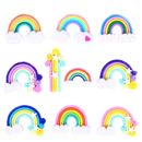  10 Pcs Rainbow Cream Ornaments Clay Accessories Beads and Charms Cell Phone