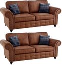 Oakland Brown  Rohdeo sofa 2 Seater 3Seater Armchair Corner Suite Sofa Set
