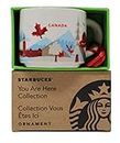 STARBUCKS You are Here Series Canada Ceramic Demitasse Ornament Mug, 2 Oz, White (BWA18)
