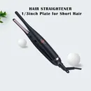 2 in 1 Flat Iron Hair Straightener Hair Curler Professional Ceramic Flat Iron For Short Hair Women