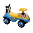 Funrise Educational Rider Car | Rideon Baby Car | Toy Car | Push Car | with 4 Toys on Front in Transparent ABS Material Swing Car |Kids Power Wheel Rideon Car | Push Rider