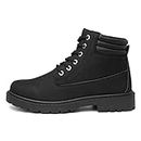 Urban Territory Bill Mens Black Lace Up Boot - Size 6 UK - Black