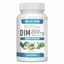 DIM Supplement 200 mg | Estrogen Balance for Women & Men | Hormone Balance, Hormonal Acne, PMS, Bloating, Menopause, & Antioxidant Support | Clean Label Project Certified, Vegan, Soy-Free | 60 Pills