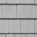 CertainTeed Cedar Impressions Double 7 Inch Straight Edge Perfection Shingles Siding (1/2 Square) Sterling Gray