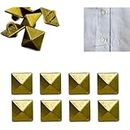 Ani Accessories 8 pcs Metal Shirt Button for Tailoring/Stitching/Dress/Blouse/Shirt and Kurta's Button Fancy Button (Pyramid)