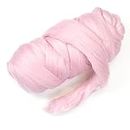 Kondoos Colored Natural wool roving, 1 lb. Best wool for needle felting, wet felting, handcrafts and spinning. (Baby Pink, 1 lb)