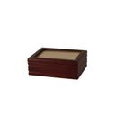 Latitude Run® 7994E7853CD4490DAF52F28F16B50EDF Wooden Musical Jewelry Box Wood/Suede in Brown | 5.9 H x 2.75 W x 7.48 D in | Wayfair