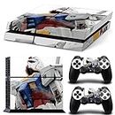 CAN® Ps4 Console Designer Protective Vinyl Skin Decal Cover for Sony Playstation 4 & Remote Dualshock 4 Wireless Controller Stickers - GunDam