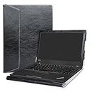 Alapmk Specialmente Progettato PU Custodia Protettiva in Pelle per 12.5" Lenovo ThinkPad A275 A285 & ThinkPad X280 X270 X260 X250 X240 Notebook,Nero