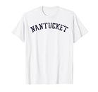 Classic Nantucket Tee with Distressed Lettering across Chest
