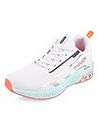 Campus Men's First WHT/SIL/B.ORG Running Shoes - 8UK/India 11G-787