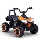 Baybee Monster ATV Rechargeable Battery Operated Electric Kids Bike, Ride on Baby Big Bike with Light, USB, Music | Beach ATV Bike | Electric Bike for Kids to Drive 2 to 5 Years Boys Girls (Orange)