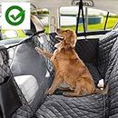 KOZI PET Water Proof Technology Tafta Black Fabric Car Seat Cover for Dog/Cat for Hatchback Cars (Black)
