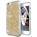 OKZone Compatible iPhone 6S Case,iPhone 6 Case, Bling Glitter Sparkle Design Soft TPU Silicone Skin Cover Anti-scratch Protective Shining Fashion Style Case for iPhone 6/iPhone 6S 4.7 Inch (Gold)