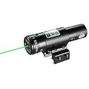 Puntatore Laser Verde Mirino Laser, Tactical Verde Dot Laser Sight Scope, luce laser puntatore potente Cannocchiale di puntamento per Guide Picatinny da 20 mm e 11 mm Caccia Airsoft