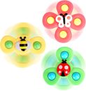 3PCS Suction Cup Spinner Toys for 1 Year Old Boy Girl|Spinning Top Baby Toys 6 1