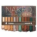 Urban Decay Naked Wild West Eyeshadow Palette Eyeshadow Palette Eye Makeup 12 Colours Includes Mirror and Brush Natural Sand Tones Blue and Green Vegan 11.4 g