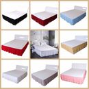 Stretch Bed Skirt Hollow Dust Ruffle Skirt Valance Wrap Single Double Queen King