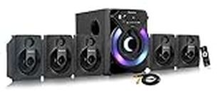 TRONICA Version:5 Ace Series 5.1 Bluetooth Home Theater with Vivid Light Effects Supports Pen-Drive, SD Card, FM, Aux, TV and Remote