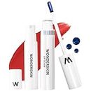 Wonderskin Wonder Blading Lip Stain Peel Off and Reveal Kit - Long Lasting, Waterproof Red Lip Tint, Transfer Proof Natural Lip Stain Kit (Hayley)