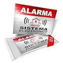 imaggge.com 12 x Security Alarm Warning Sign Stickers - Spanish Text ALARMA - SISTEMA ELECTRONICO - for Internal and External use - Protection for Home, car. - Weatherproof - Size: 3,4 x 2,2 in