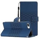 VKCOSE iPhone 8 Plus/ 7 Plus/ 6 Plus Wallet Flip Case-iPhone 8 Plus 5.5 inch Folio Book Case Phone Cover with [Kickstand] [Card Holder] [Magnetic Clasp] Shockproof TPU Interior Shell Dark Blue