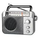Retekess TR604 AM FM Radio,Tragbares Radio,Netzkabel oder Batteriebetrieb,Großer Knopf,Großer Lautsprecher,Einstellbare Höhen und Bässe,Radio für Senioren,Muttertagsgeschenk