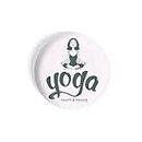 dhcrafts Magnetic Badges Magnetick Yoga Health and Beauty D11 Glossy Finish Design Pack of 1