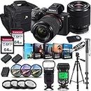 Sony Alpha a7 III Mirrorless Digital SLR Camera with 28-70mm Lens Kit + Prime TTL Accessory Bundle with 128GB Memory & Photo/Video Editing Software