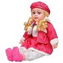 2heet Cute Looking Musical Rhyming Babydoll,Big Stroller Dolls, Laughing and Singing Soft Push Stuffed Talking Doll Baby Girl Toy for Kids