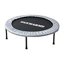 Yamazen OTP-90 (SL) Trampoline, 36.2 inches (92 cm), Safety Rubber Band Type, Folding, Kids, Adults, Silent, Home Use, Silver