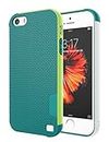 iPhone 5S Case, iPhone SE Case, iPhone 5 Case, Jeylly [3 Color] Slim Hybrid Impact Rugged Soft TPU & Hard PC Bumper Shockproof Protective Anti-Slip Case Cover Shell for Apple iPhone 5/5s/SE - Green