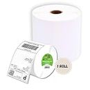 Double Dragon 100 x 150 mm (4" x 6") Premium Coated Self-Adhesive Direct Thermal Label for Zebra, MUNBYN Printers [1 Roll - 500 Label]