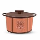 Trueware Stellar Steel Casserole, 2500 ml, Brown | PU Insulated | BPA Free | Odour Proof | Food Grade | Easy to Carry | Easy to Store | Ideal for Chapatti | Roti | Curd Maker | Thermoware | Hot Pot