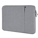 Chelory Laptop Sleeve Compatible for 17 Inch HP Lenovo Asus Acer Dell Notebook Ultrabook Chromebook, Shockproof Computer Protective Cover Bag Carrying Case Handbag with Pocket, Gray