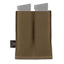 KRYDEX GEAR Molle Double Pistol Magazine Pouch Speed Pistol Mag Holder for 9mm .45 .40 Magazine (Coyote Brown)