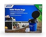 Camco 41548 Toilet Waste Bags -Durable Double Bag Design is Leak-Proof, Inner Bag Gels Any Liquid, Great for Camping, Hiking and Hunting and More (10 Pack)
