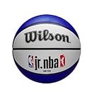 Wilson Basketball, Jr. NBA DRV Light, Outdoor und Indoor, Größe: 5, Blau/Rot/Weiß