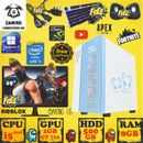 CHEAP Gaming Computer PC + 19'' Monitor Bundle i5 8GB RAM 500GB HDD W10 GT710