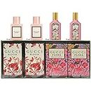 Gucci Perfumes for Women - 4 Pcs. Women's Fragrances Gift Set for Women - 2x Gucci Bloom Perfume for Women and 2x Gucci Flora Perfume for Women, 0.5 fluid_ounces