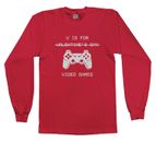 V Is For Video Games Youth Long Sleeve T-Shirt Funny Valentine's Day Gift